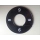 Maatring 9cm zwart/wit 9